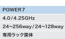 POWER7�i4.0/4.25GHz�A24�`256way/24�`128way�A��p���b�N➑́j