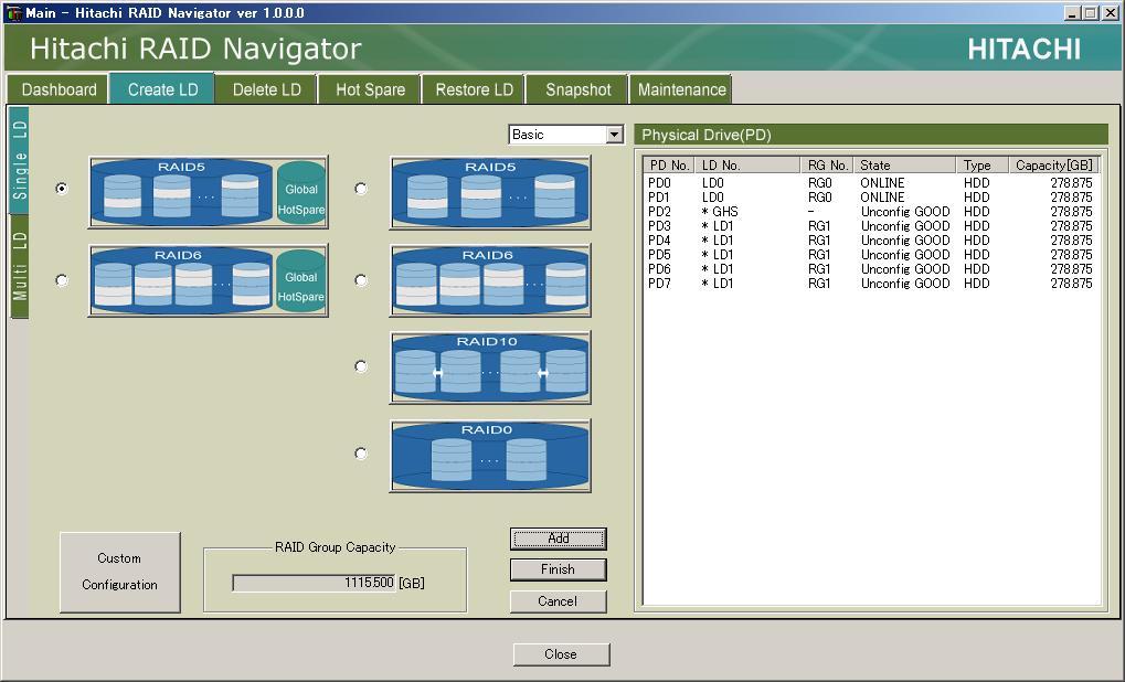 �摜�FHItachi RAID Navigator