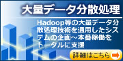 �u��ʃf�[�^���U�����v Hadoop���̑�ʃf�[�^���U�����Z�p��K�p�����V�X�e�����`�{�ԉғ����g�[�^���Ɏx�� �i�V�K�E�B���h�E��\���j