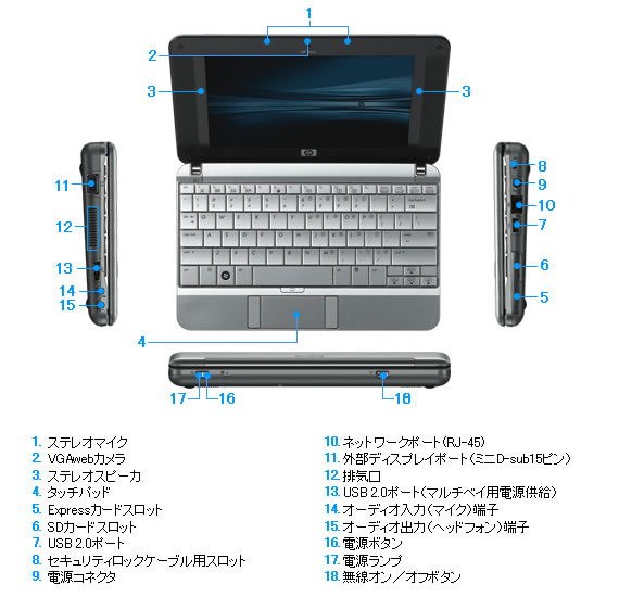 【値下げ！デザイン秀逸！】HP 2133 8.9型ノートPC