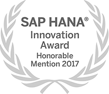 SAP HANA Innovation Award Honorable Mention 2017 logo