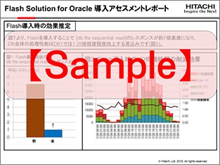 Flash Solution for Oracleアセスメントサービス結果報告書（Sample）