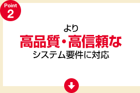 より高品質・高信頼なシステム要件に対応