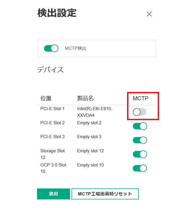 アドバイザリ]Intel E810ネットワークアダプターを搭載している