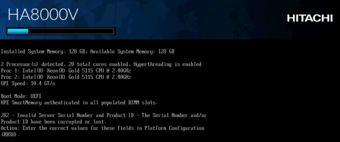 アドバイザリ]Invalid Server Serial Number and Product ID