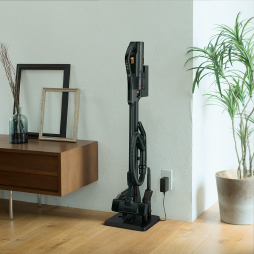 充電用スタンドにも再生材が使用されている