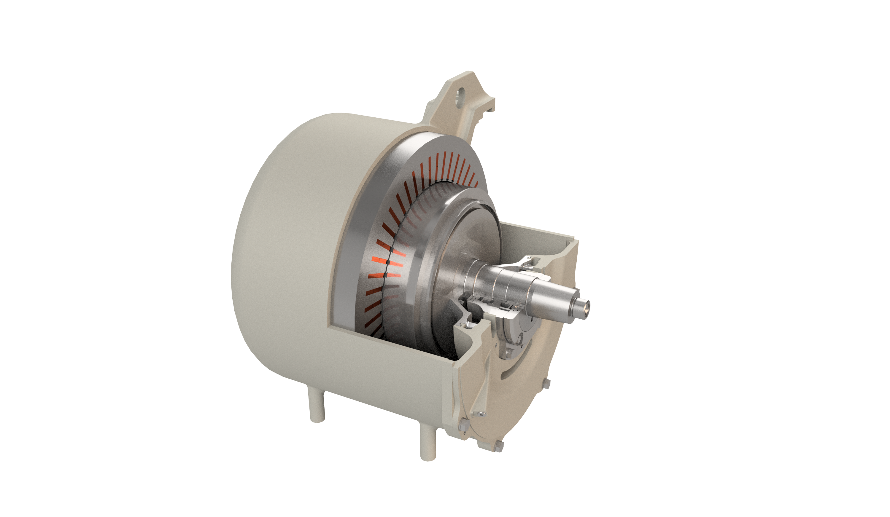 Permanent magnet synchronous motor for railway vehicles